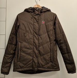 Fjallraven Olive Hooded Winter Jacket Size S